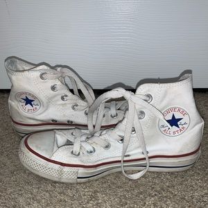 White Converse High Tops